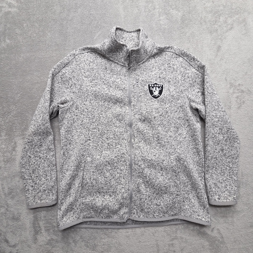 Las Vegas Raiders Sweater Mens L Gray NFL Football NFL X Darius Rucker